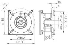 MLF52155-ZR-GTRI/4軸承