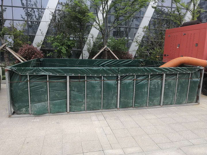 消防機(jī)器人試驗用大容量軟體蓄水池