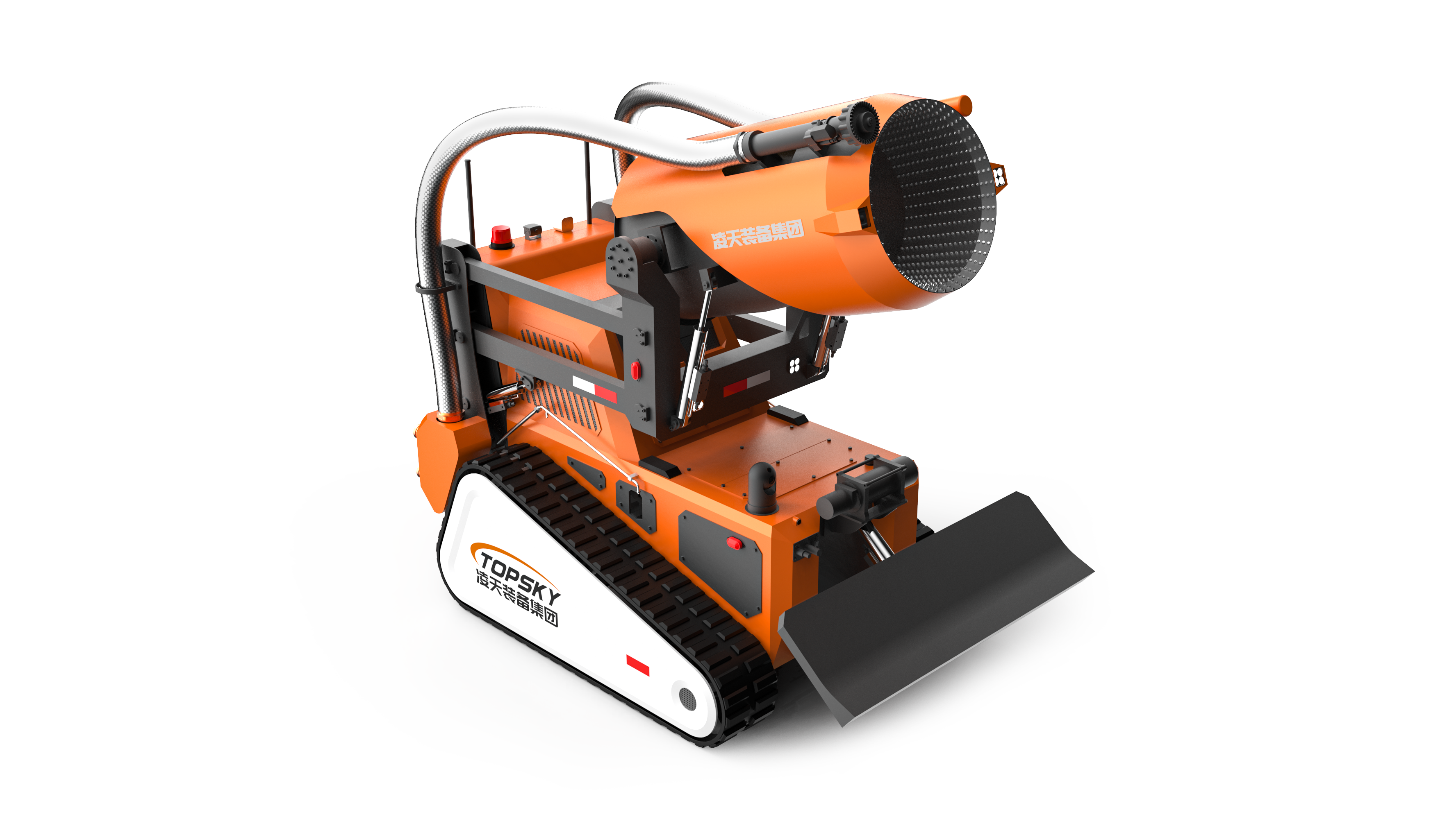 消防排煙滅火機(jī)器人 （油動(dòng)液壓、80國(guó)產(chǎn)消防水炮）