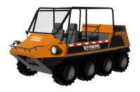 中小型水陸兩棲救援車(chē)（8&times;8，64KW，原地轉(zhuǎn)向）