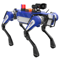 治安巡邏四足機(jī)器狗 （40kg超級大狗，四合一多功能模塊（喊話+照明+警示+拾音））